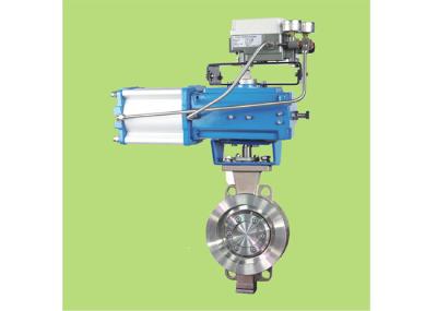Electric / Manual Instrumentation Control Valves , Triple Eccentric Butterfly Valve Dimensional