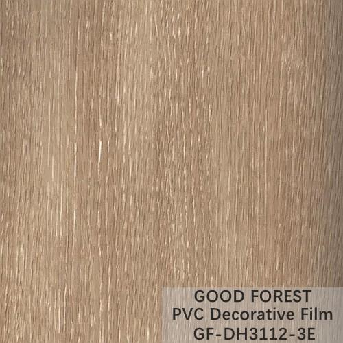 Flowability PVC Decorative Film Scratch Resistance Wooden Grain