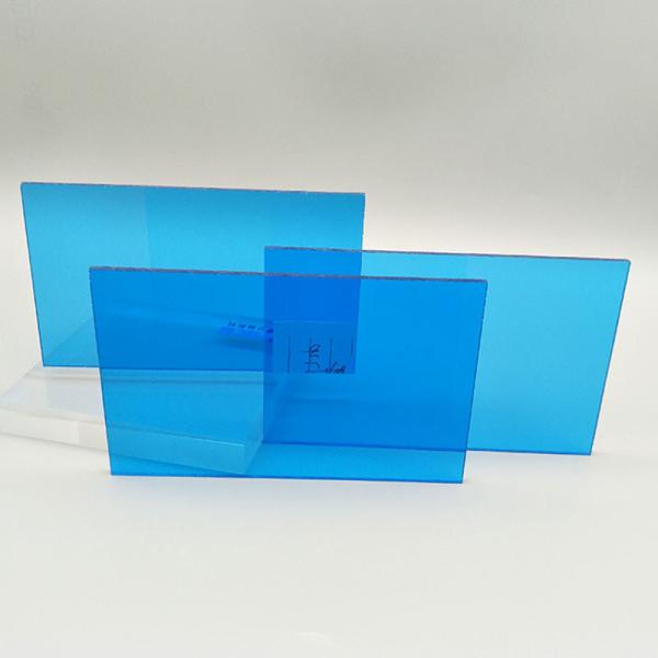 Anti material acrílico UV claro 1220*2440mm translúcido azul do Signage da folha