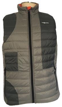 Waterproof Mens Warm Vest , Full Zipper Type Mens Lightweight Puffer Vest