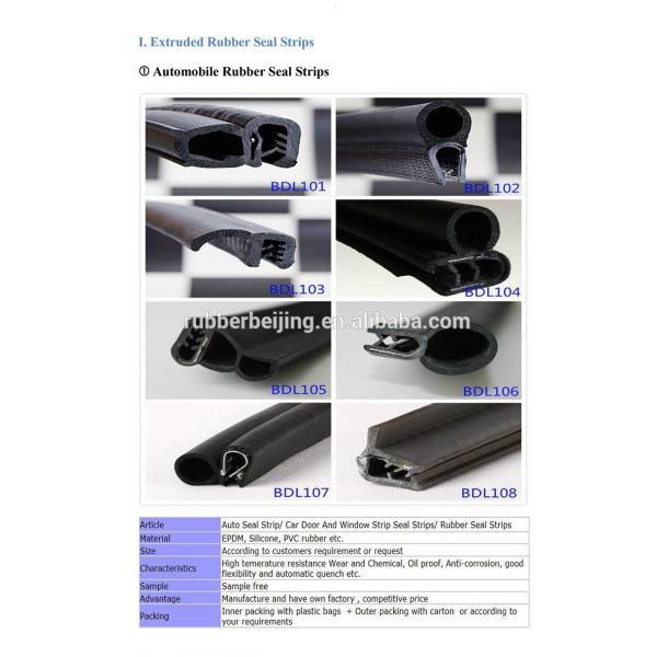 Рыжая уплотнитель ветрового стекла TPE для автомобильных дверей и окон Погодный пояс в автомобильной промышленности