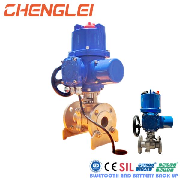 30N.M Torque Profibus/Modbus CE/RoHS Certified Electric Valve Actuator for Power Plants
