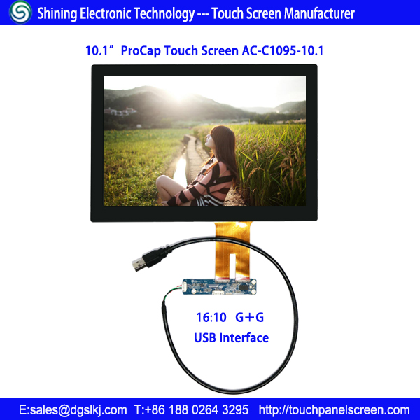 10.1 Inch Industrial Touch Screen Capacitive ITO Cover Glass ILITEK2302 IC