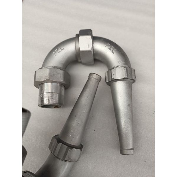 Sprinkler truck front three bend spray rack aluminum alloy circular spray nozzle