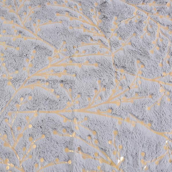Recycled High Quality Custom PV Velvet Branch Pattern Bronzing 100 Polyester Knitted Velvet Fabric Winter for Sale