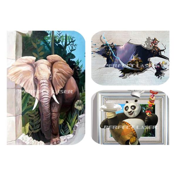 Pared vertical de la foto 3D que imprime la máquina del chorro de tinta para la impresora de la pared de la pintura mural CMYK