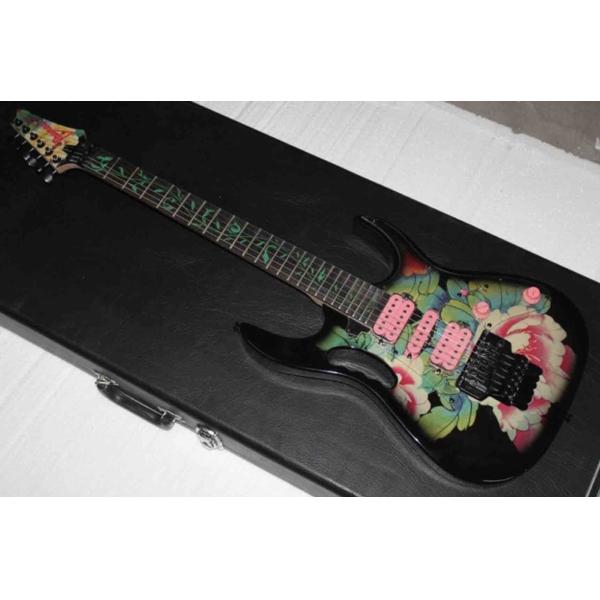 Custom Shop Flower Ibanezs style Electric Guitar free shipping