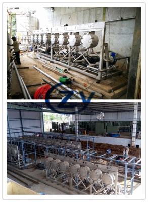 Linha de processamento de aço inoxidável desgaste alto do amido de mandioca 304 do conjunto completo - resistente