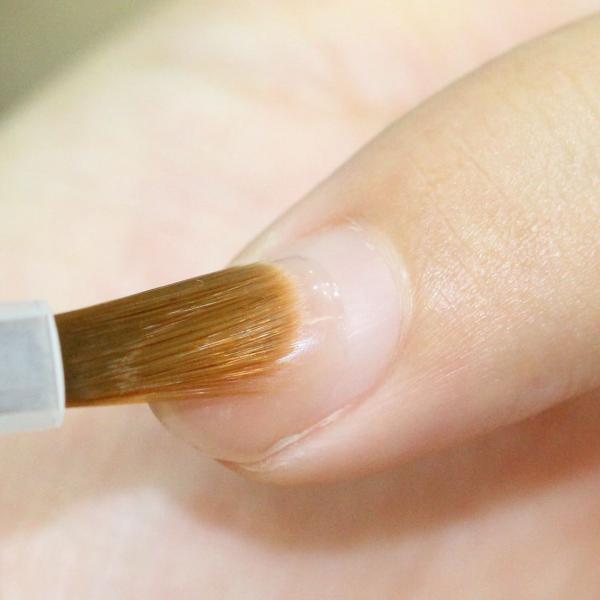 Plastic Nylon Brush On Nail Polish Replacement   White and Grey