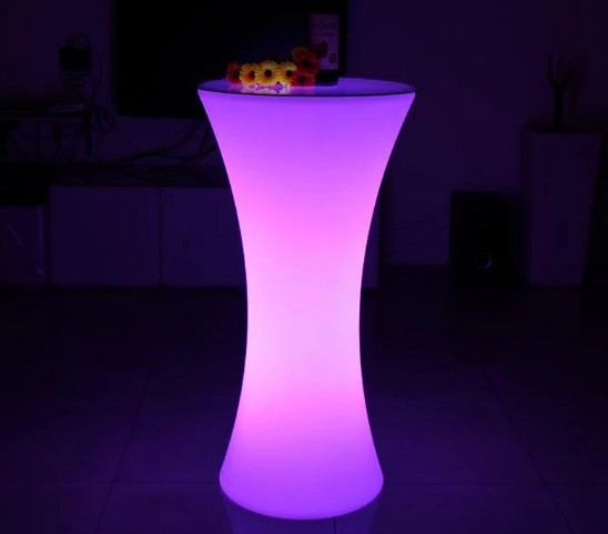 Modern LED Bar Furniture / LED Cocktail Table Waterproof For Night Club