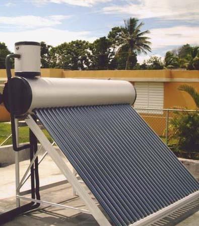 Controller Enhanced Compact Pre-Heated Solar Hot Water Heater System with Copper Coil