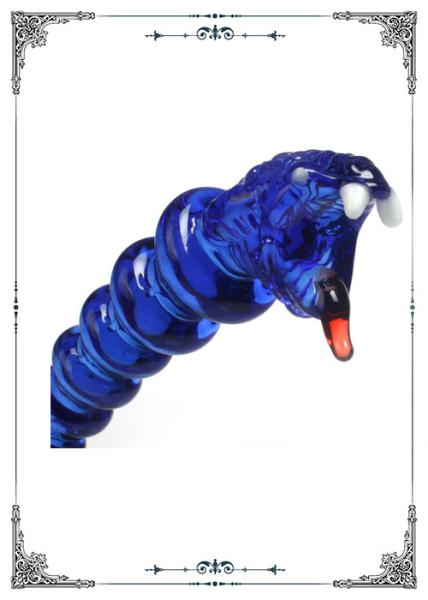 Colorful Hand Blown Snake Glass Dabber Smoking Water Pipe Accessories