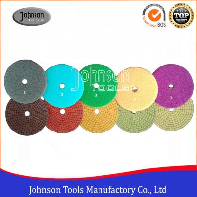 100 mm Diamond Polishing Pads 5 steps wet polishing pad for stone