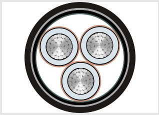 35KV CU AL Conductor Armoured Electrical Cable 240mm2 400mm2