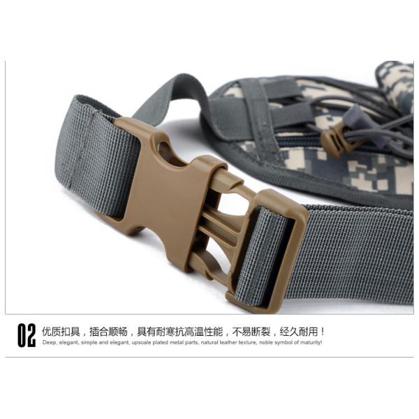 Outdoor Sports Bag Tactical Camouflage Waist Pack with Waterproof Material Adjustable Strap and Convenient Water Cup Holder Design