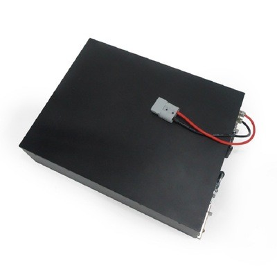 30A 60Ah 48V LiFePO4 Lithium Battery Pack，Industrial Lithium Iron Phosphate Battery with Single Anderson Connector & Built-in Smart BMS for AGV Robot，MSDS China Manufacturer
