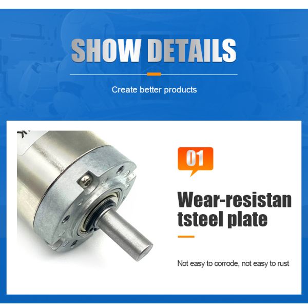 High Torque 12V 24V DC Planetary Gear Motor Custom 42mm For Electronic Locks