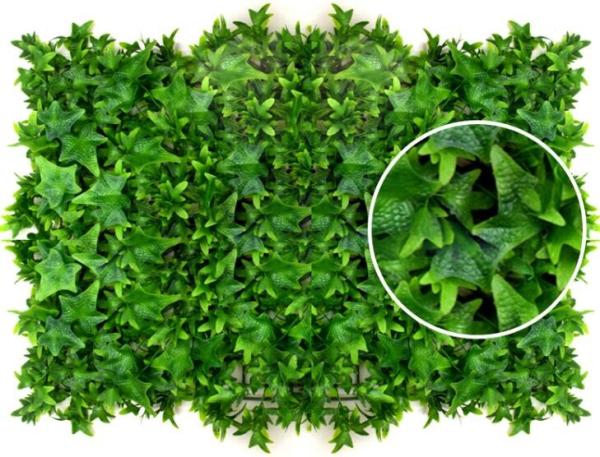 Grape Leave Artificial Green Plants , Artificial Hedge Screening Wall