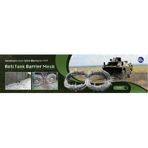 Ukrain Military Used Anti Tank Barrier Low Visibility Wire work teogether with BTO-16 Egoza Wire to Prevent People and Drones