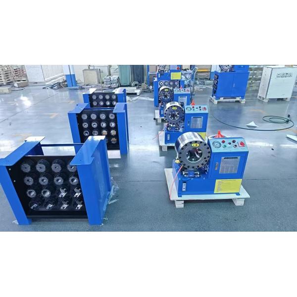 6-51mm Hydraulic Hose Crimping Machine with PLC Control System and 10 Interchangeable Dies for Versatile Crimping