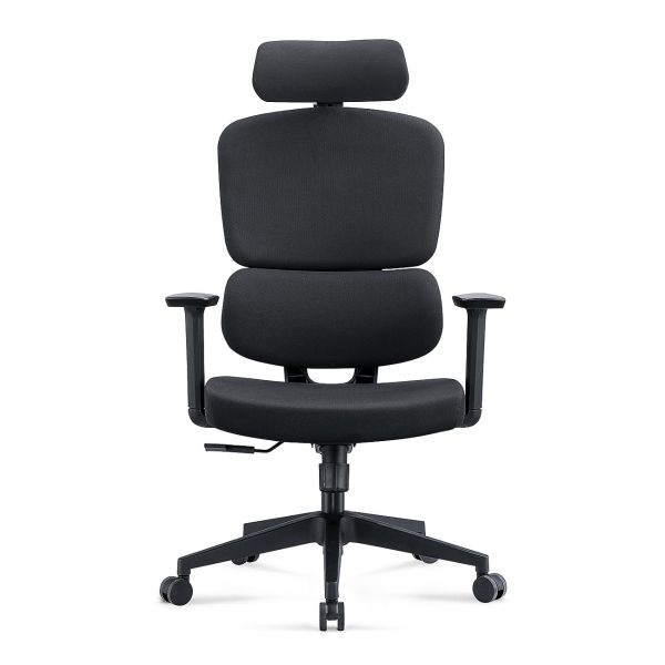 3D Armrest Fabric Ergonomic Computer Chair Black for Home Office SOHO Manager