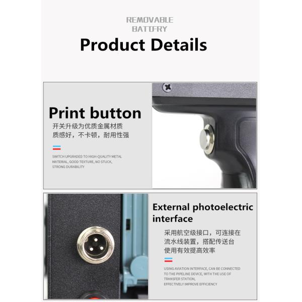 High Definition Expiry Date Labeling Handheld Inkjet Printer with CE Certification