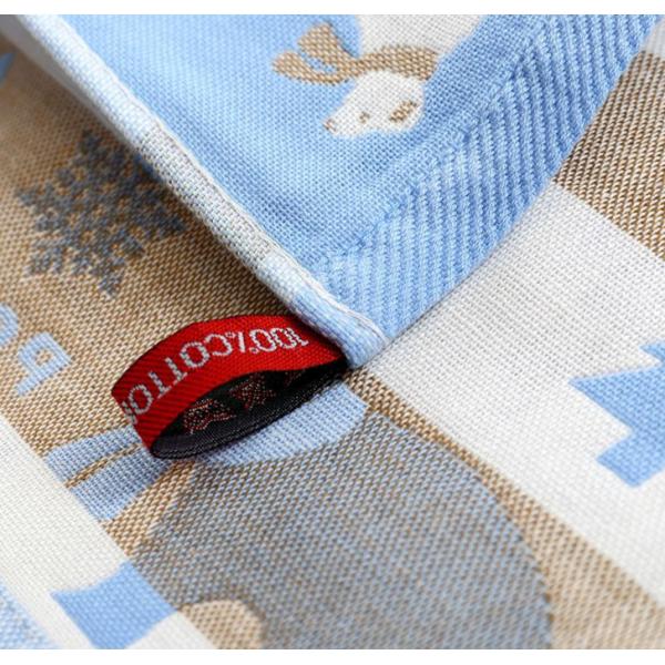 Cotton 4 Layers Jacquard Gauze Scarf Skin Water Child Towel 12 Piece Per Set