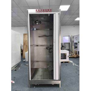 Emergency Safety Shower and Eyewash Room with SUS304 Stainless Steel Enclosure, 120-180 L/min Shower Flow, and 1000 × 1000 × 2400 mm Compact Size