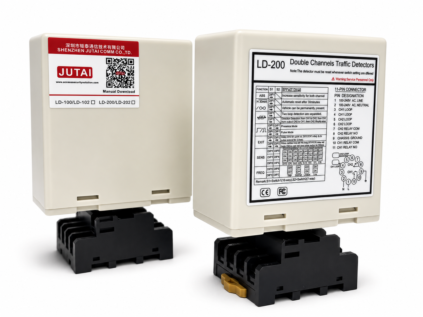 Dual Channel Loop Detector for Parking Entrance & Exit with Vehicle Direction Recognition