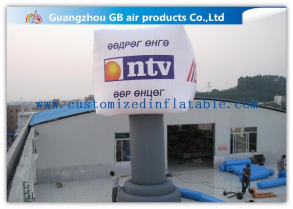 Giant Square Pillar Inflatable Advertising Balloons Oxford Cloth 8m Waterproof