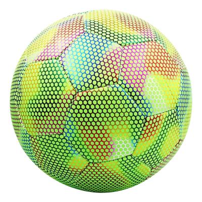 Luminous Soccer Ball Size 5 Night Glowing Soccer Game Footballs Glow In The Dark