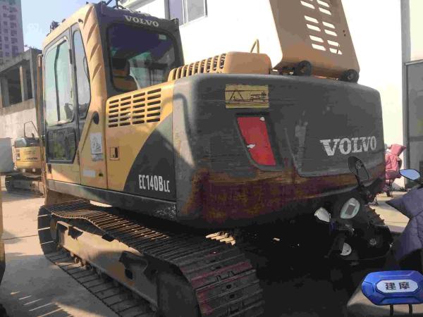 Used excavator Vollvo EC140D Hydraulic Crawler Yellow 3100h Usage Excavator with D3.8E Engine Model