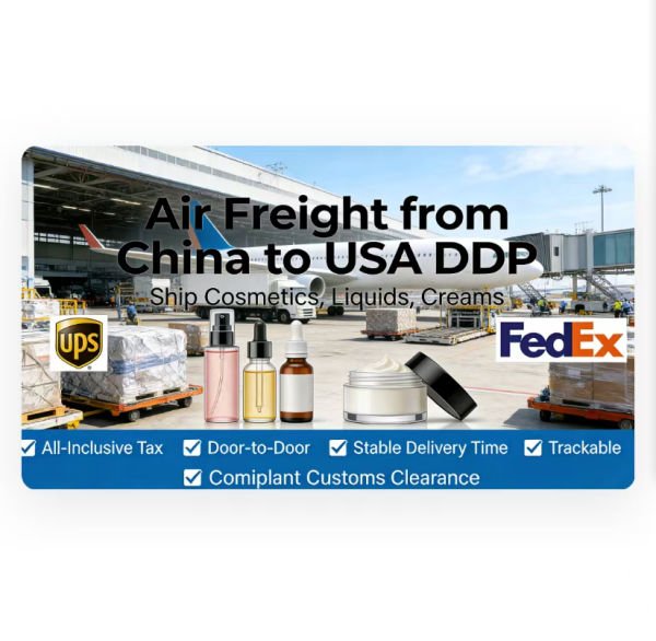 Sensitive Cargo Air Express Service DDP Shipping For Cosmetics / Liquids / Pastes