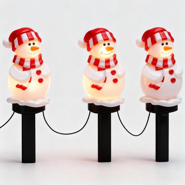 40cm Height Christmas Ground Stake Lights with IP65 Waterproof and Energy-Saving LED for Festive Outdoor Decor