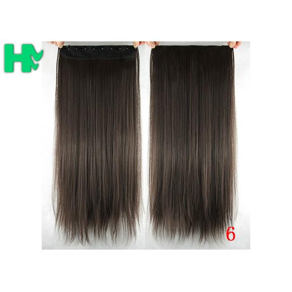 Long Silky straight Synthetic Hair Extensions Double Drawn Strong Hair Weaving