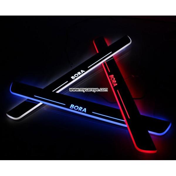 Volkswagen VW Bora car moving door floor lights LED door scuff plate light
