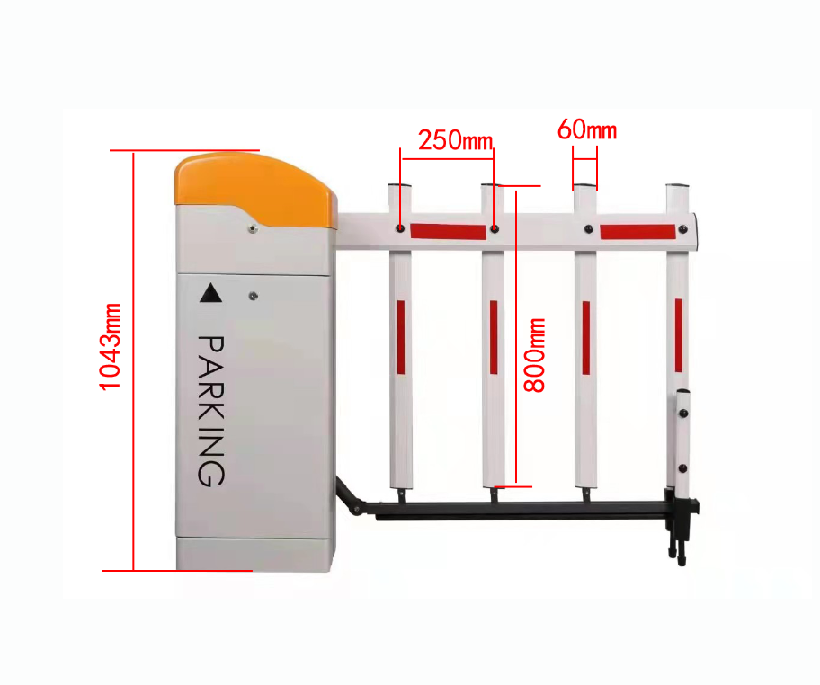DC 24V Barrier Boom Gate Automatic System Barrier Gates For Parking Lots