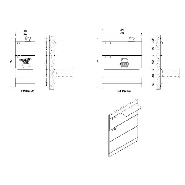 Wooden Wall Display Shelf Living Room Aluminum Shelf For Home Decoration