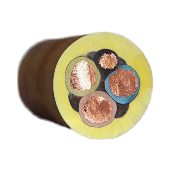 Cable minero subterráneo flexible de goma resistente al aceite y a la corrosión