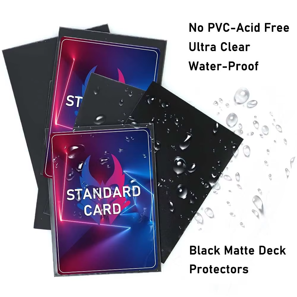Hot Selling Durable Transparent Matte Waterproof Dustproof Game Cards Protection Sleeve Card Sleeve