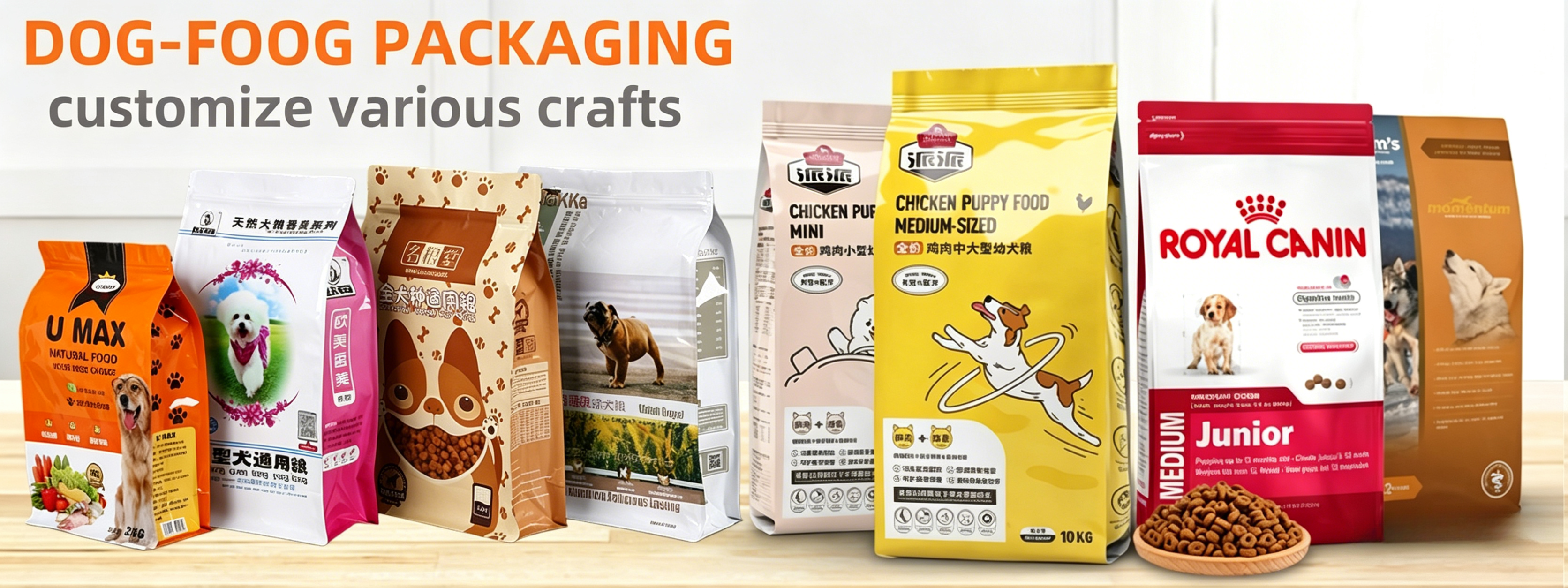 Manufacturer Sales 20kg Pet Food Bag - High Toughness Glossy Resealable Dog Food Storage Packaging
