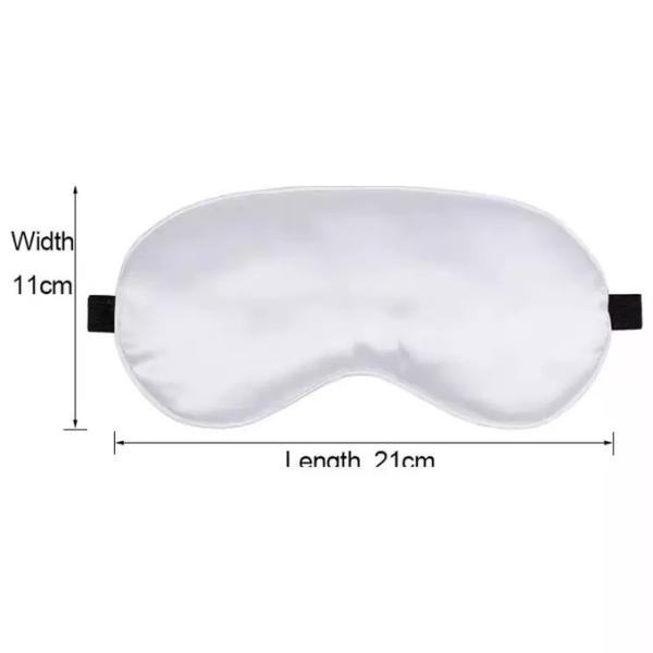 DIY Personalized Double-Sided White Silk Sublimation Eye Mask Sleep Mask