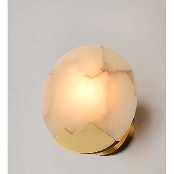 Luxury Alabaster Bedroom Bedside Wall Lamp Creative Staircase Aisle Art Decoration Background LED Wall Light