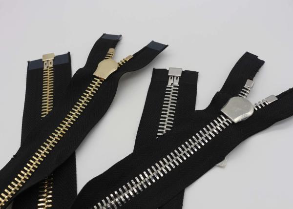 28 Inch Reversible Long Heavy Duty Metal Zippers Gold And Silver Teeth For Bags