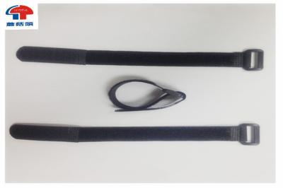 2 Inch Wide hook and loop Straps With Plastic Buckle , Nylon Webbing Strap