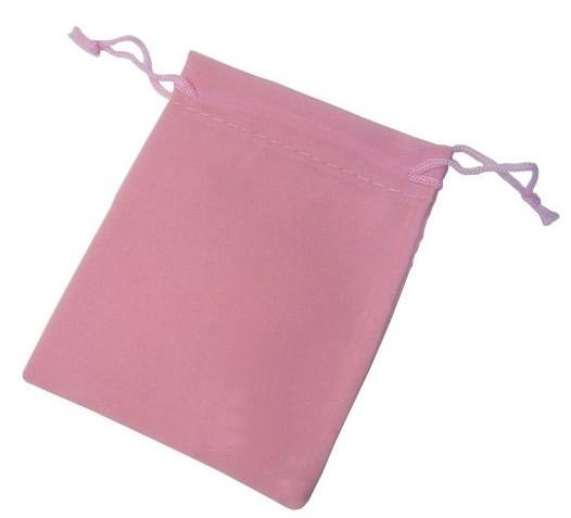 PINK velvet pouch wrapping jewelry