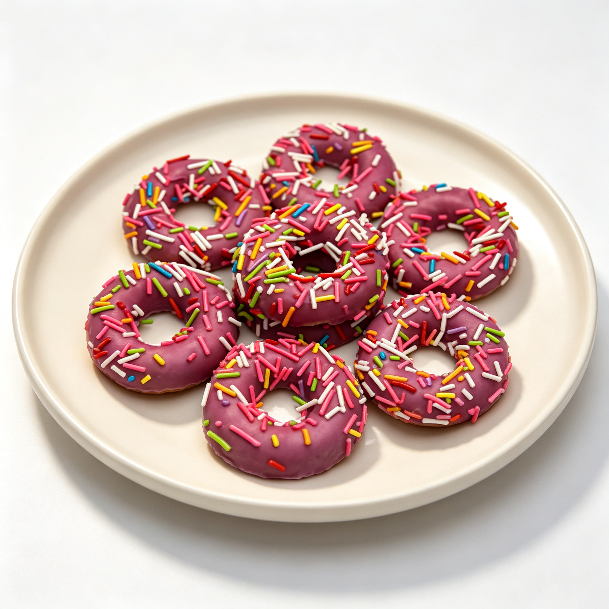 Holiday Decoration Donut-Shaped Cookies (Purple Sweet Potato Flavor) Tasty Treats