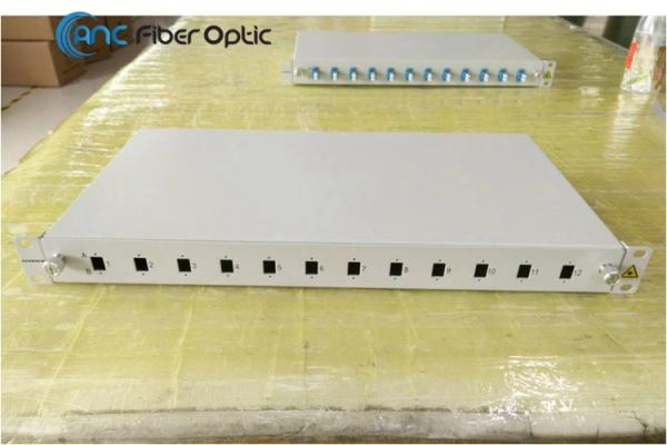 19 1U Slidable Fiber Optic Patch Panel With SC DSC LC FC ST MPO Adapter Port