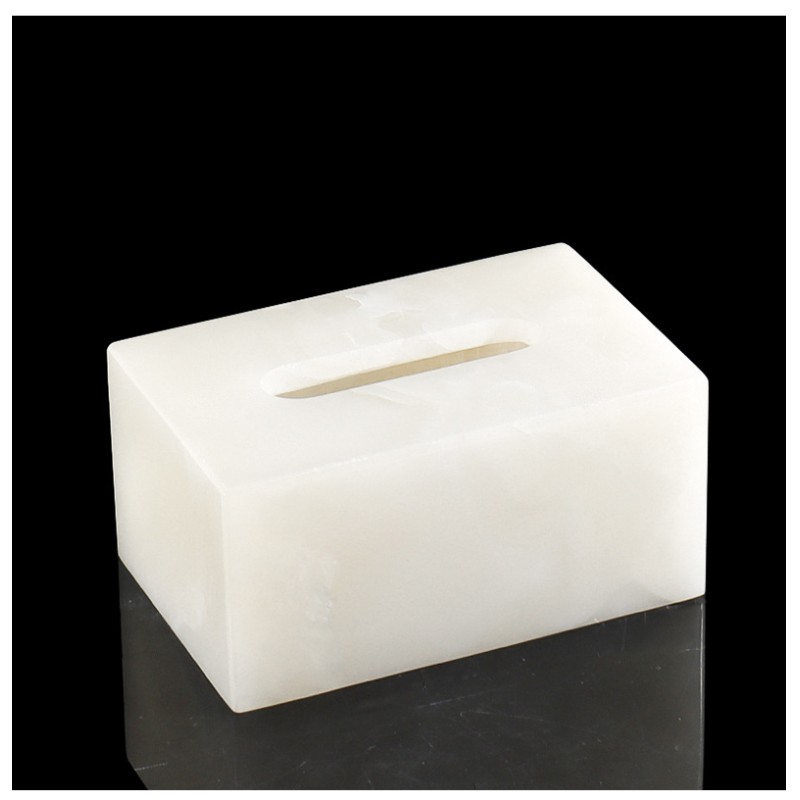 Wholesale Luxury Modern Marble Tissue Paper Storage Box for Living Room Dining Tables Desktop