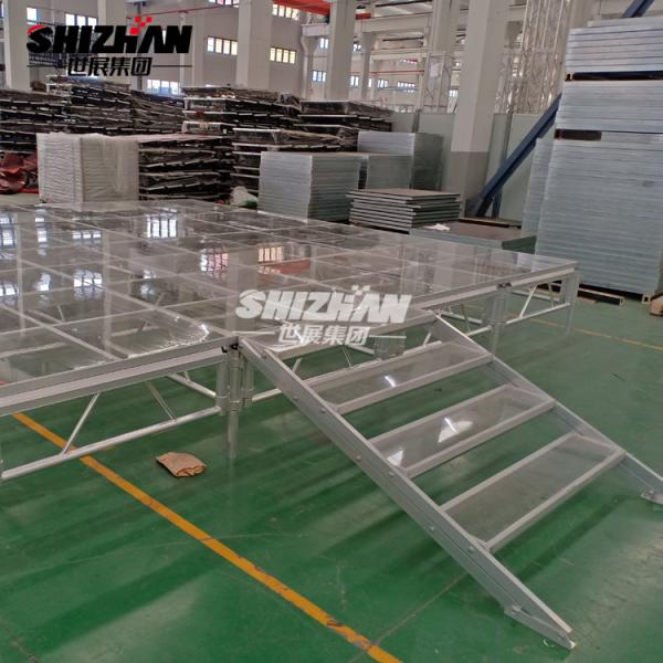 Fase de vidro de alumínio da liga 6082-T6 para o evento 200x200mm do casamento